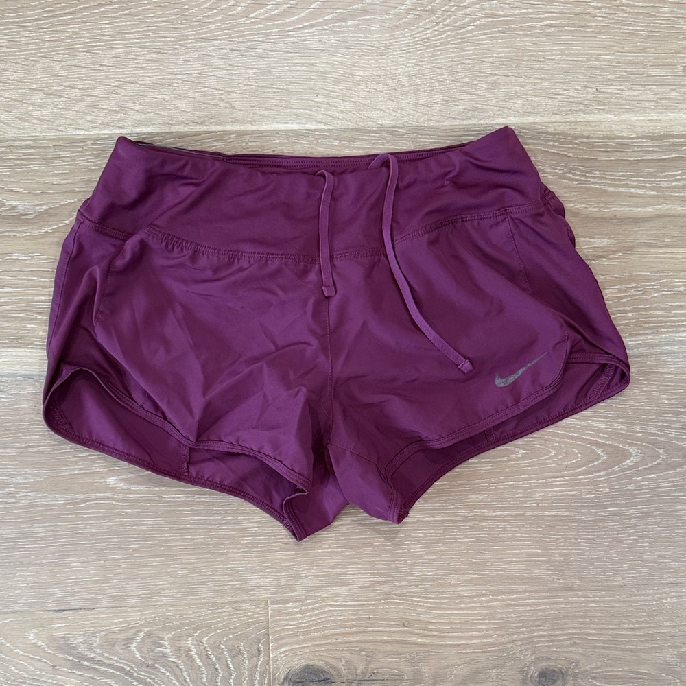 Nike Women's Maroon Athletic Shorts